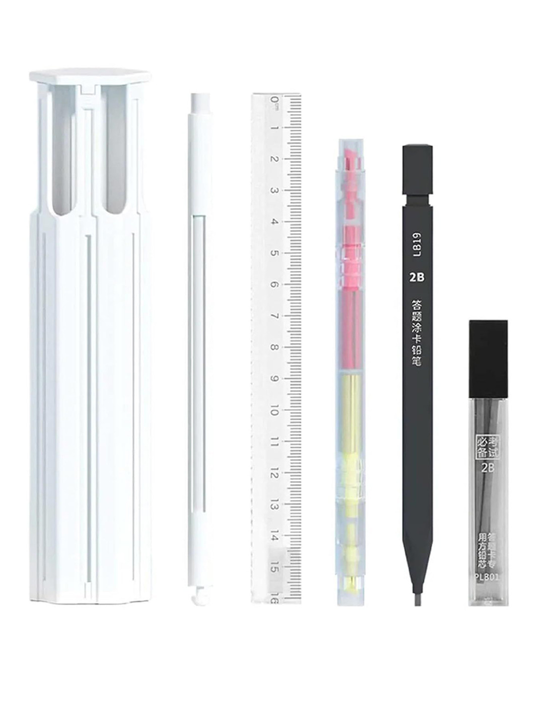 AUGEN Kids White Pen Cases Stationery