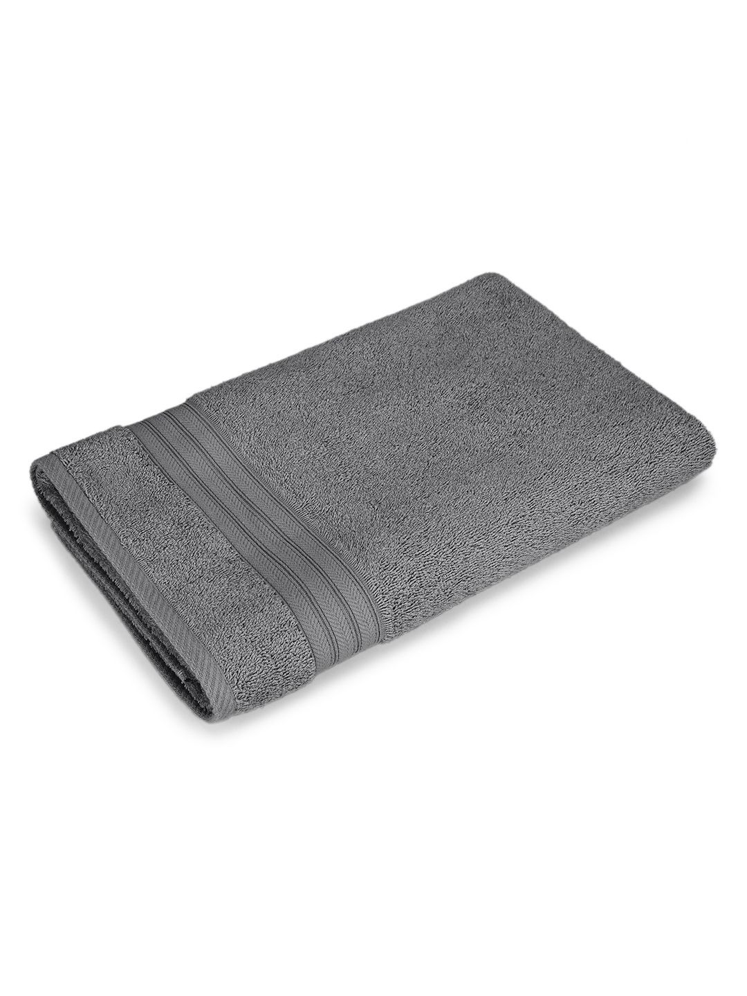 Layers Be Bold Grey Pure Cotton 450 GSM Bath Towel