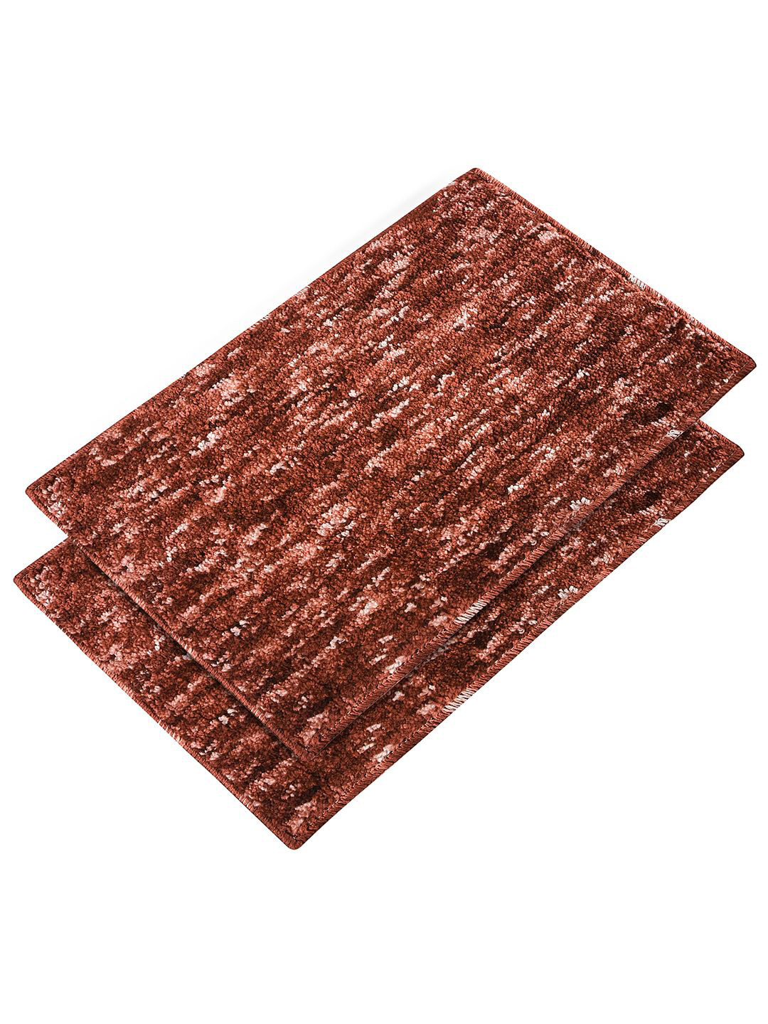 Kuber Industries Pack Of 2 Riyal Design Microfibre Anti-Skid Doormats