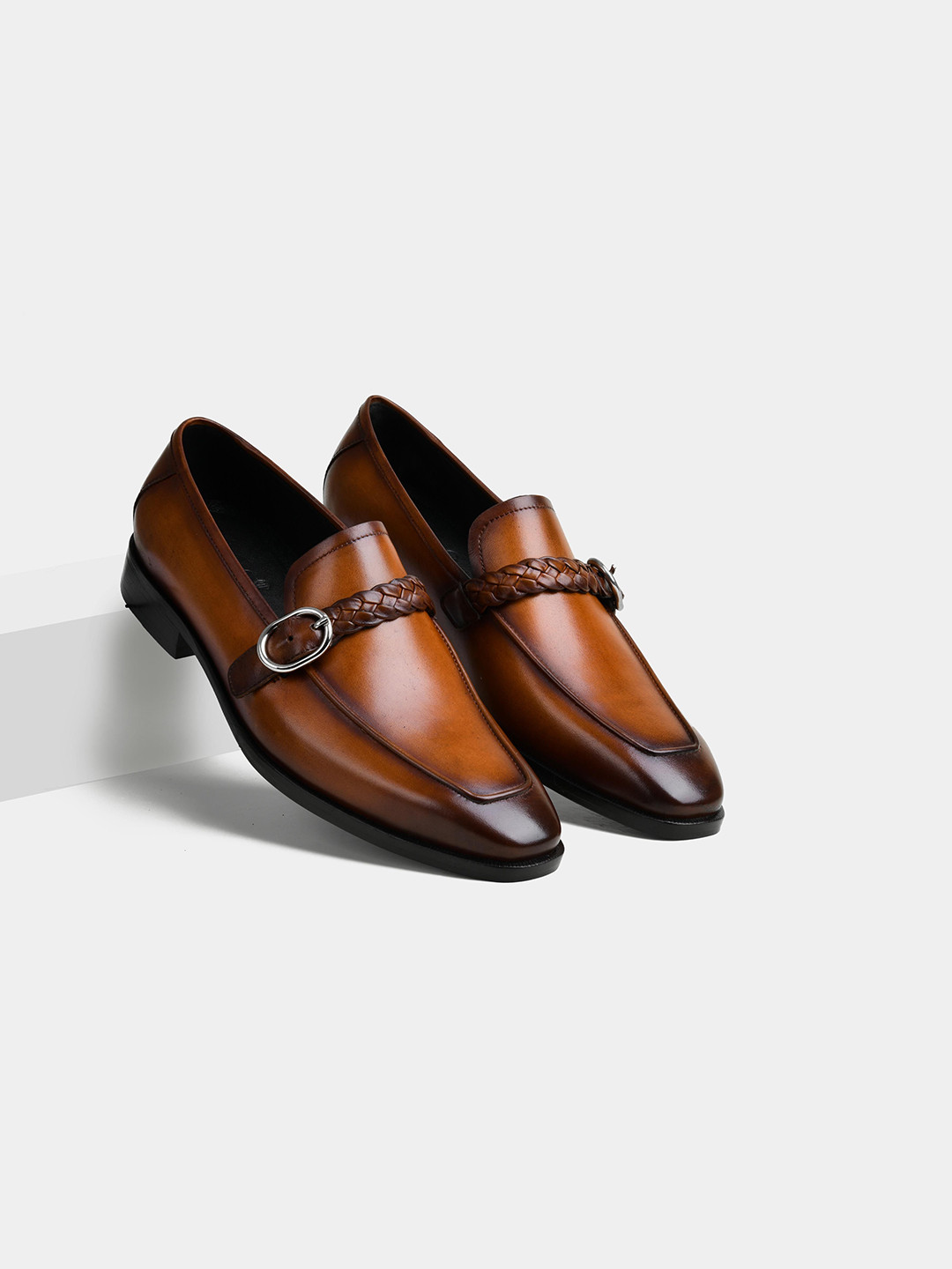 LUXORO FORMELLO Laurin Men Buckle Formal Loafer Shoes