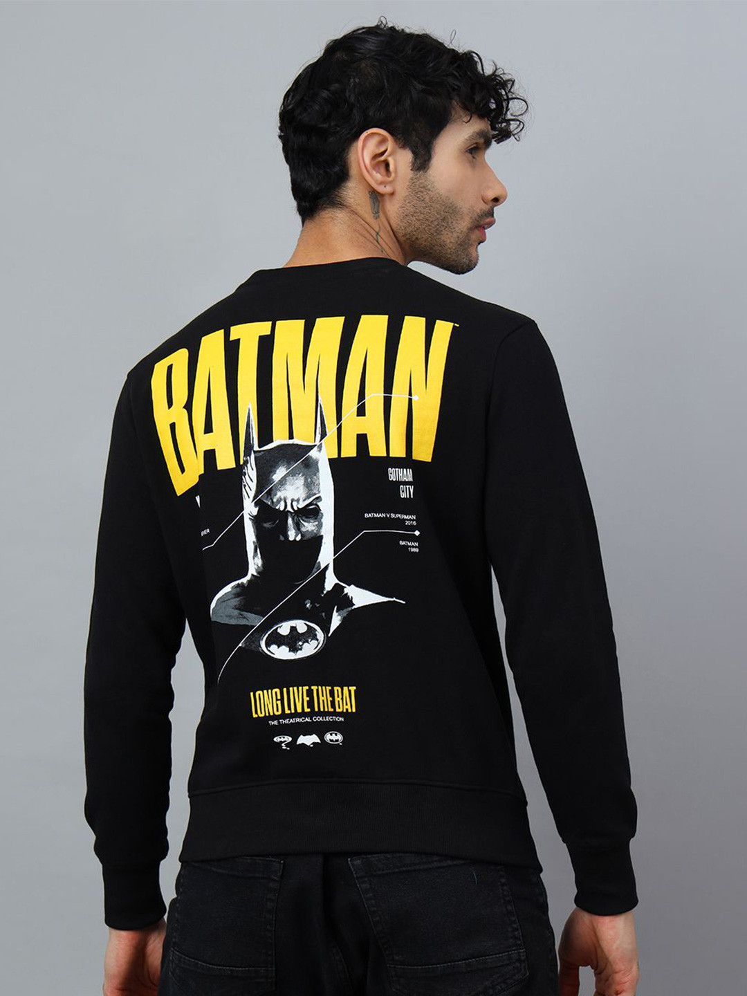 Free Authority Batman Printed Long Sleeves Pullover Sweatshirt