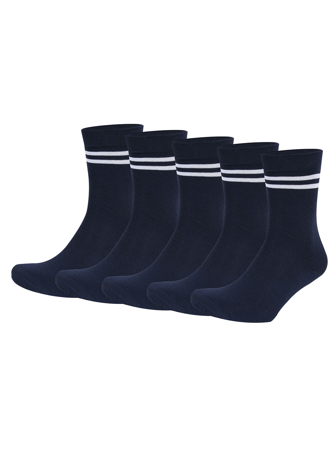 bizala Kids Set Of 5 Stripes Calf Length Socks
