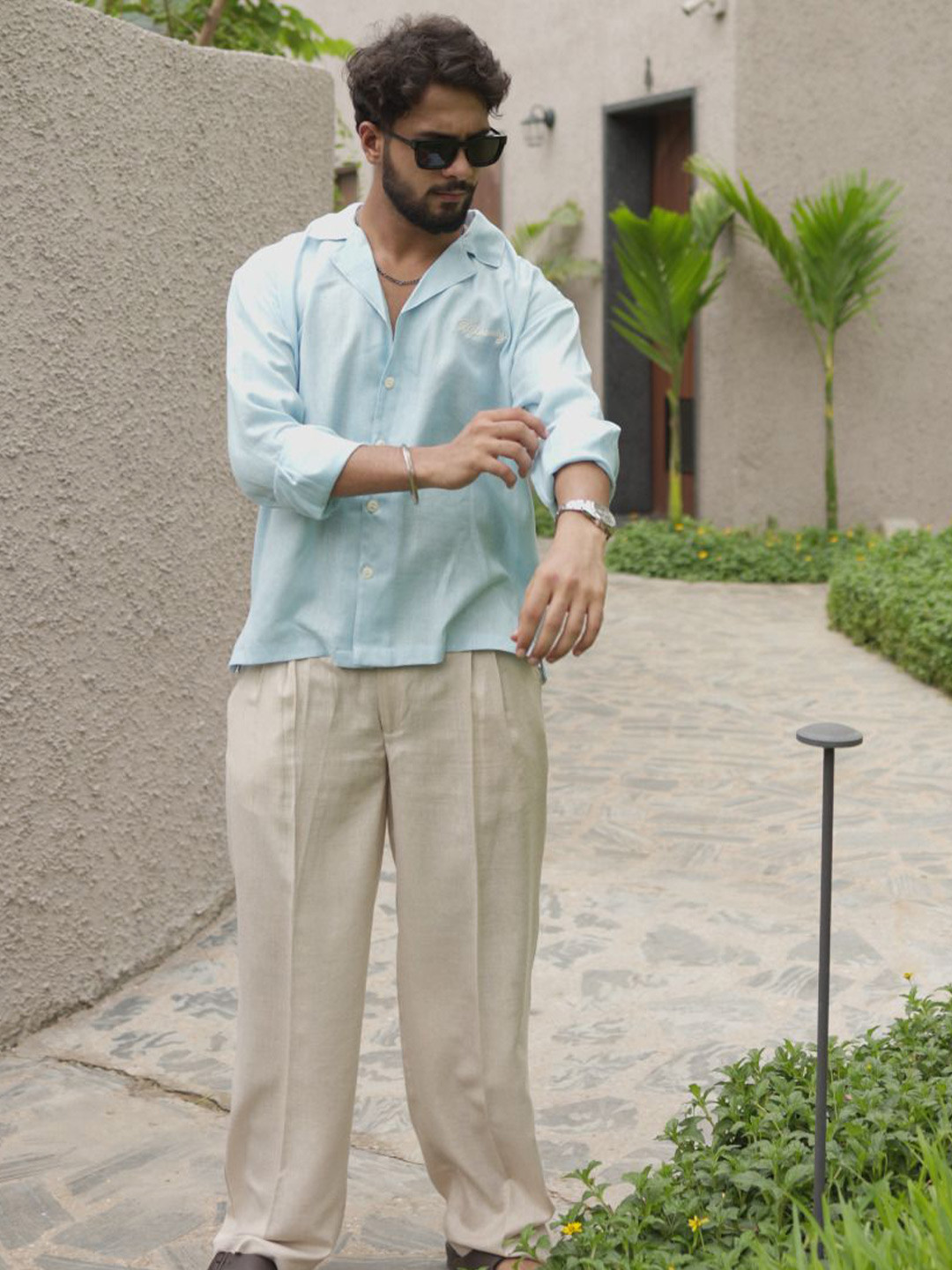 Big Bunny Unisex Relaxed Tartan Checks Spread Collar Oversized Shirt