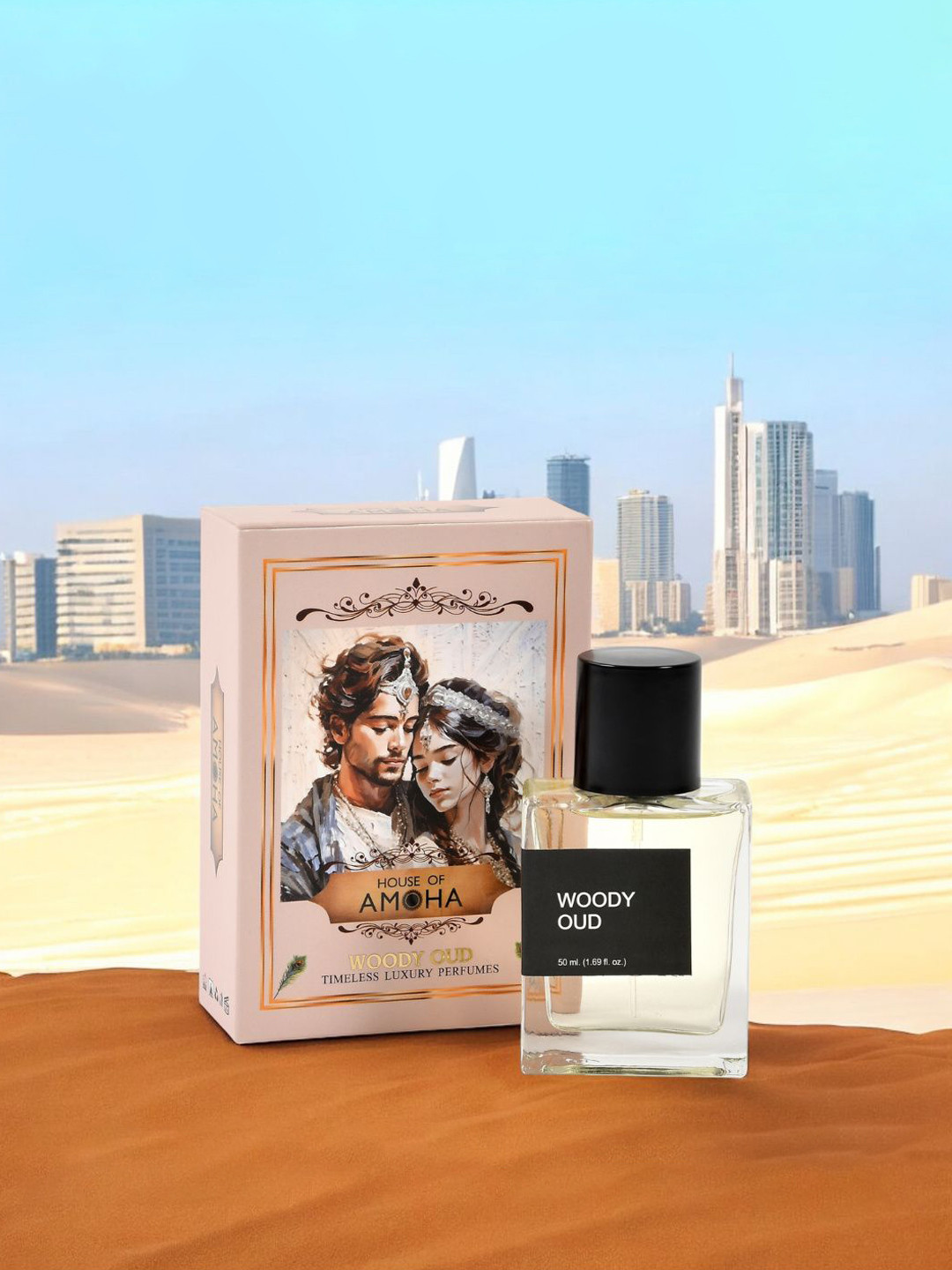 HOUSE OF AMOHA Woody Oud Long Lasting Eau De Parfum - 50 ml