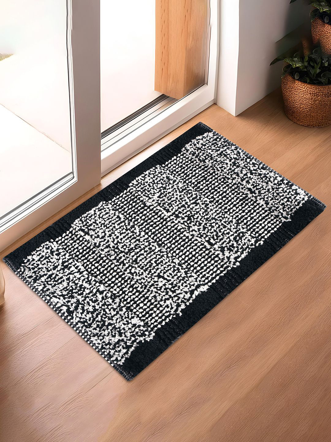 Kuber Industries Cut Loop Design Microfibre Anti-Skid Doormat