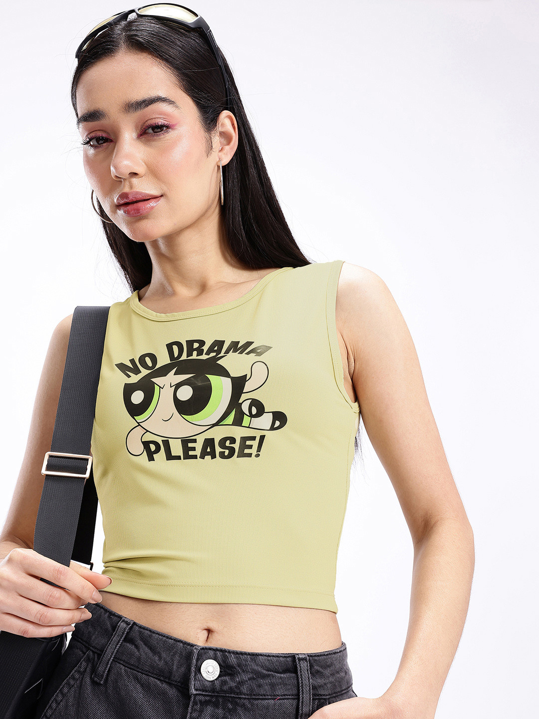 Kook N Keech Powerpuff Girls Printed Crop Top