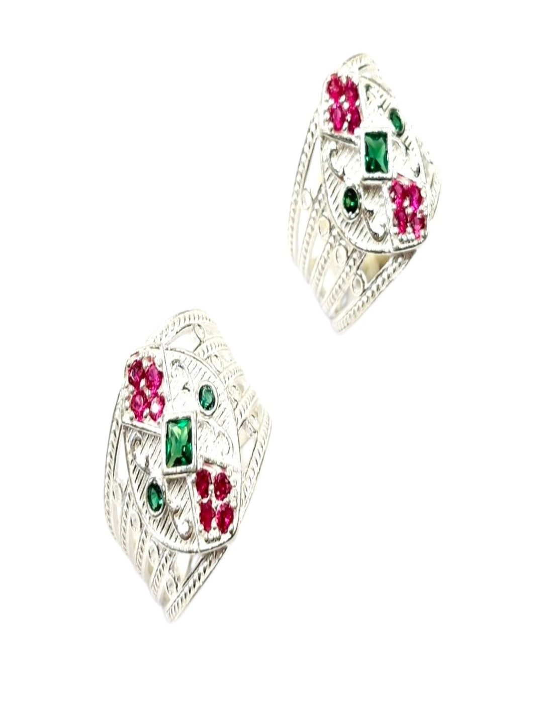 SHREE SHOBHA COLLECTION Silver-Plated Toe Rings