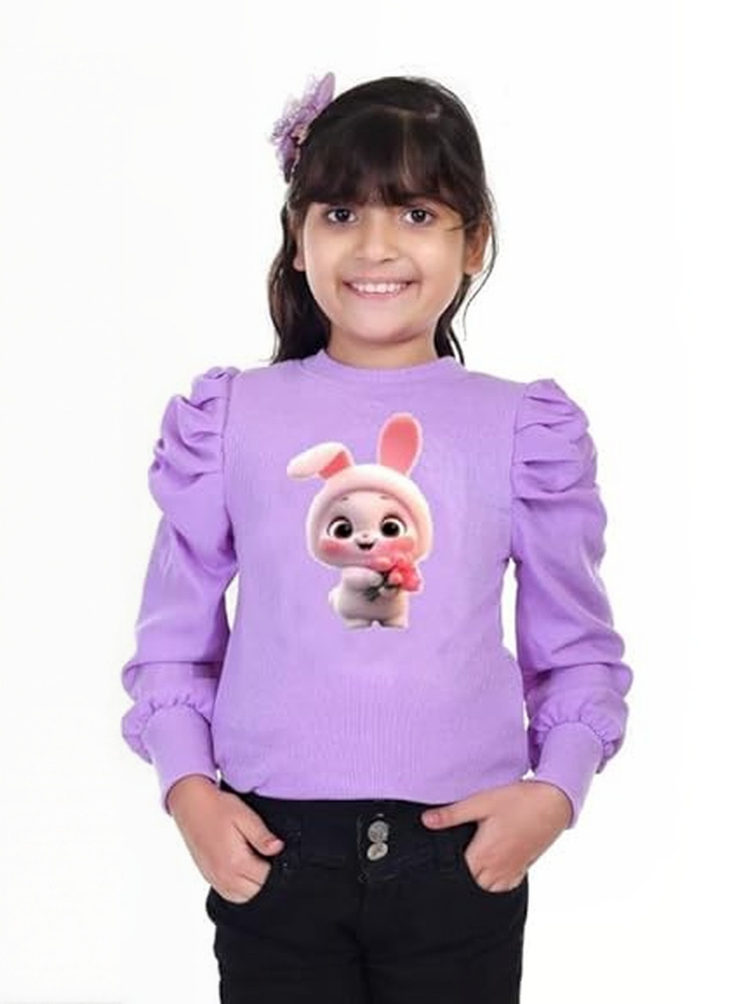 KIROTO Girls Animal Ribbed Tops