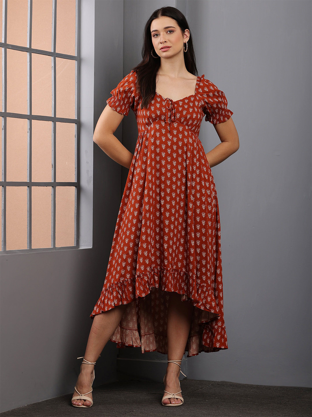 DEBONATELLA FALL COLLECTION Tribal Printed Maxi Dress