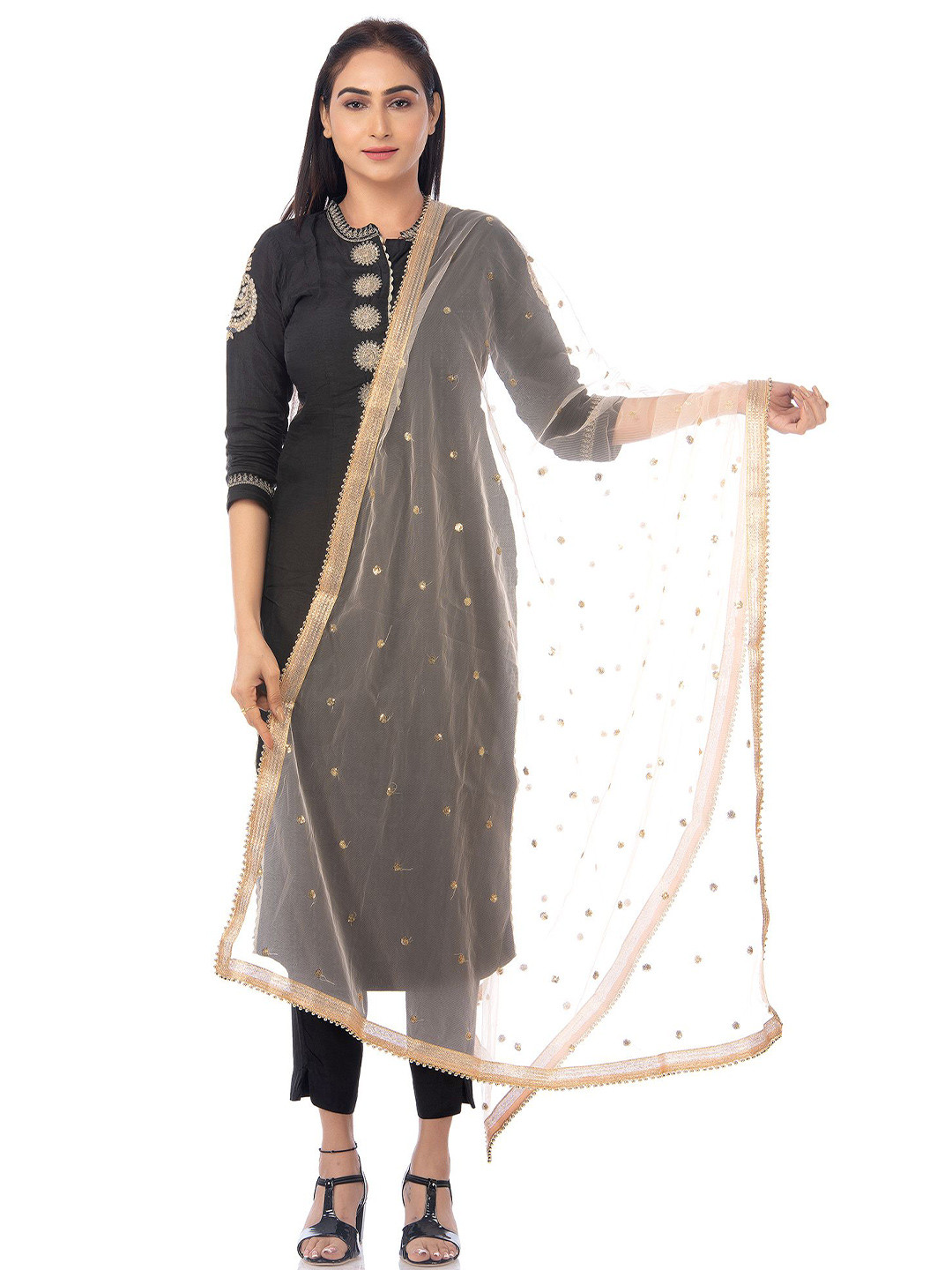 Traditions Bazaar Women Dupatta with Beads and Stones