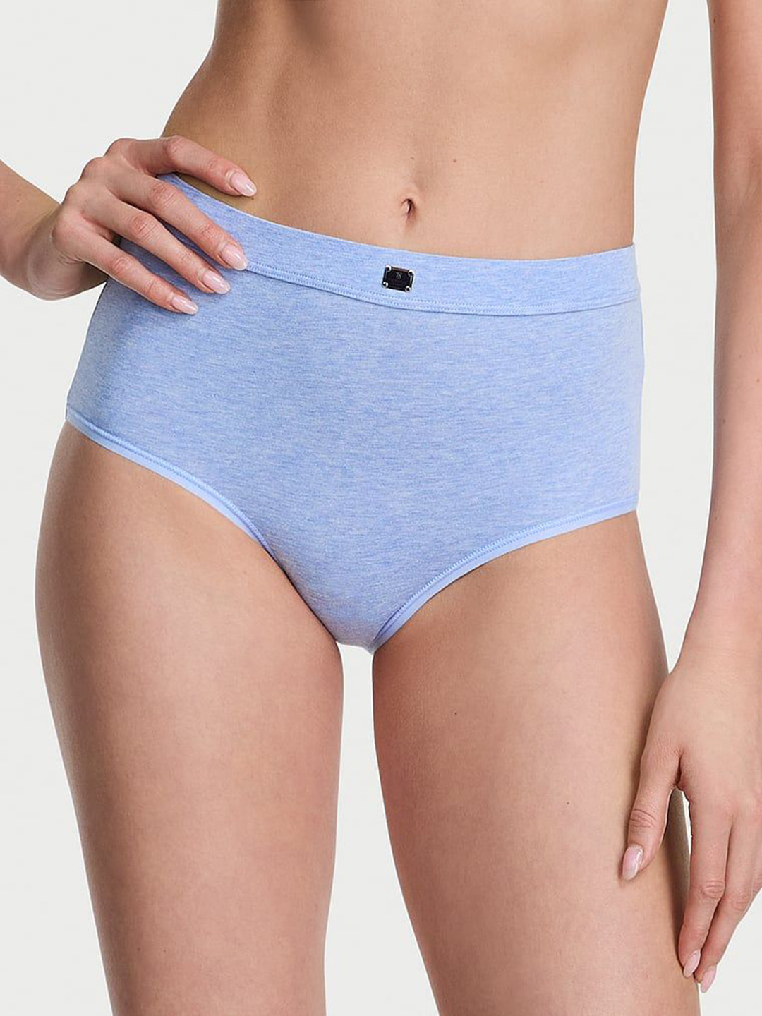 Victoria's Secret Logo Cotton High-Rise Basic Briefs Panty