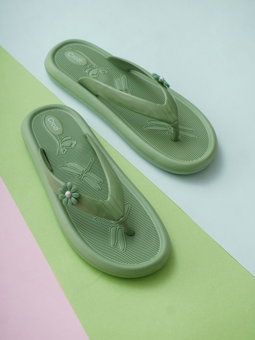 Deals4you Round Toe Cushioned Footbed T-Strap Flats
