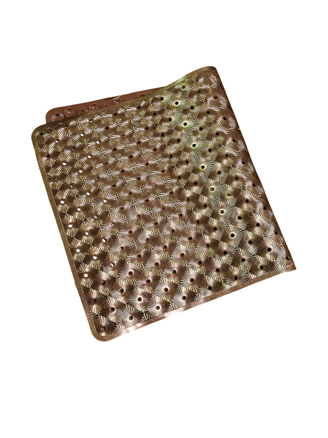 Viva Luxury Furnishings Bronze Quick-Dry Anti-Slip PVC Bath Mat With Suction