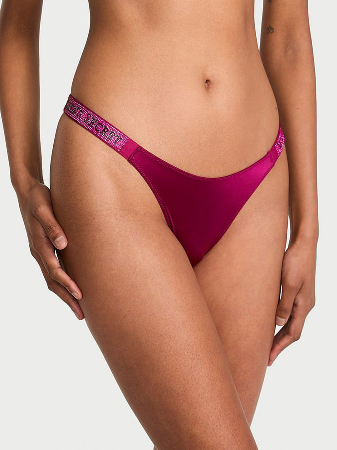 Victoria's Secret Women Low-Rise Shine Strap Thong Briefs