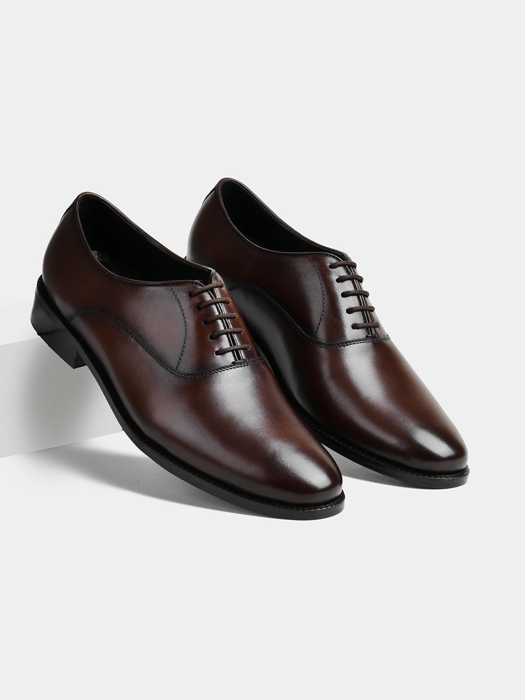 LUXORO FORMELLO Marcel Men Lace Up Leather Formal Oxfords Shoes