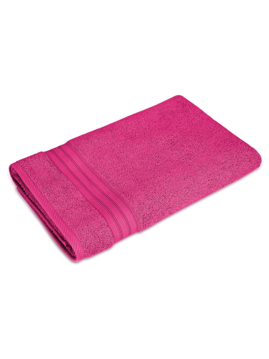 Layers Be Bold Pink Pure Cotton 450 GSM Bath Towel