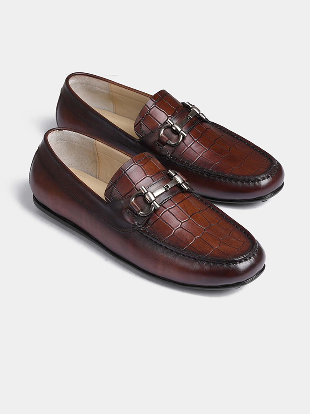 LUXORO FORMELLO Men Alonza Slip On leather Formal Loafer Shoes