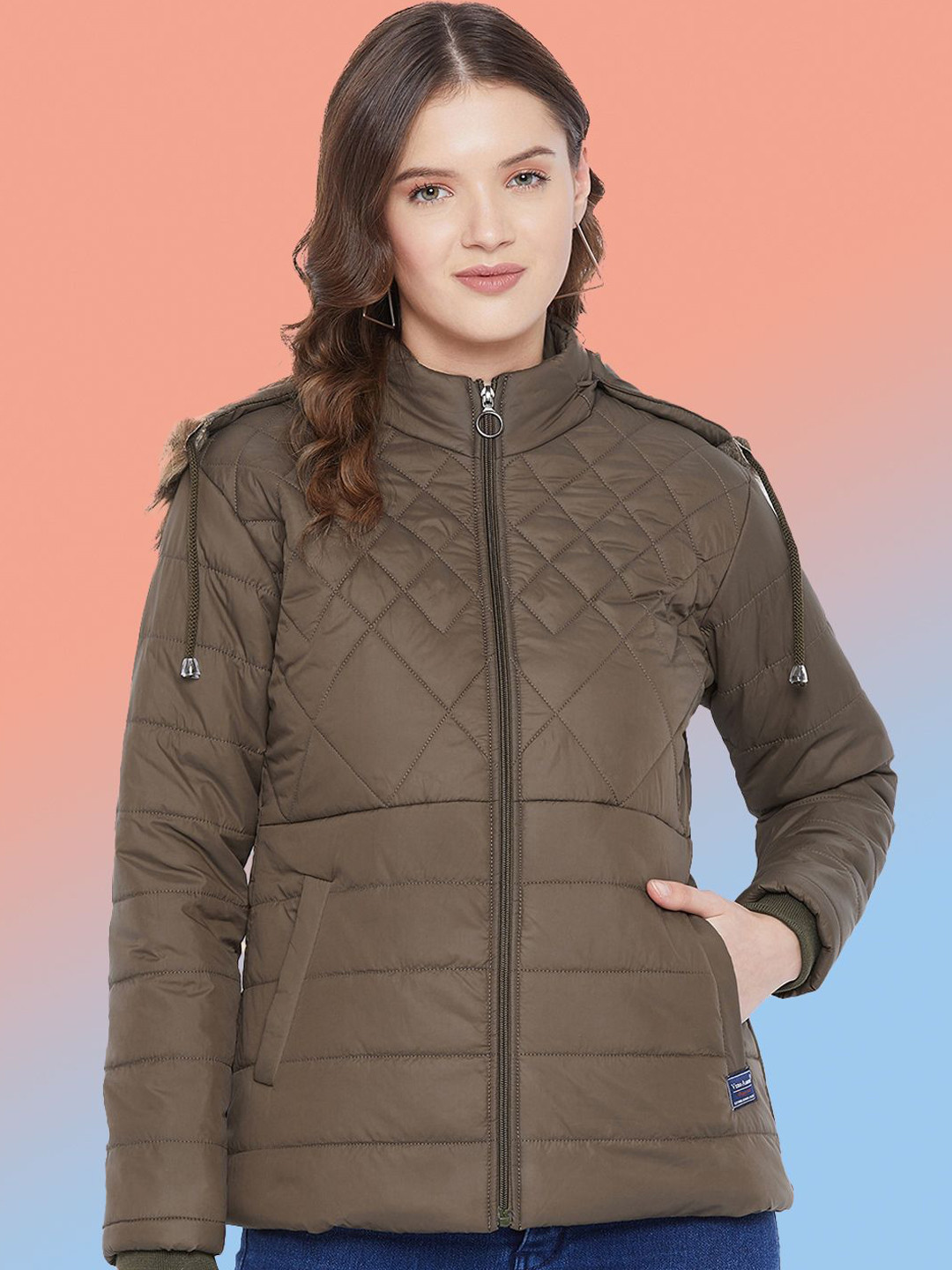 VERO AMORE Hooded Lightweight Quilted Jacket