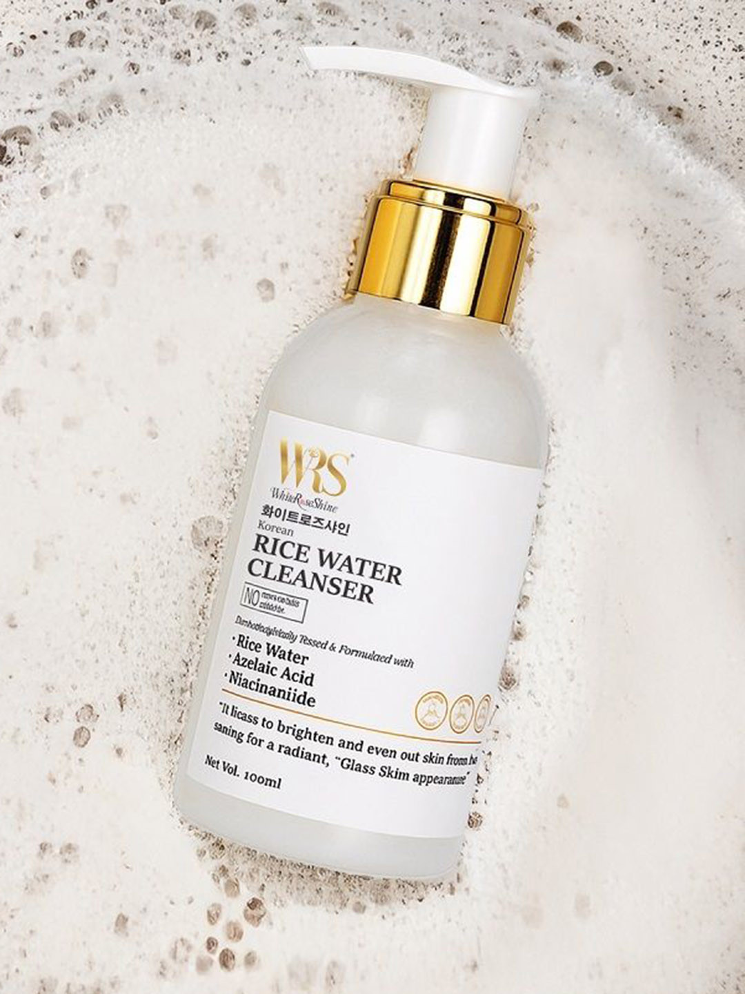 WHITEROSESHINE Rice Water Cleanser For Deep Cleansing- 100 ml