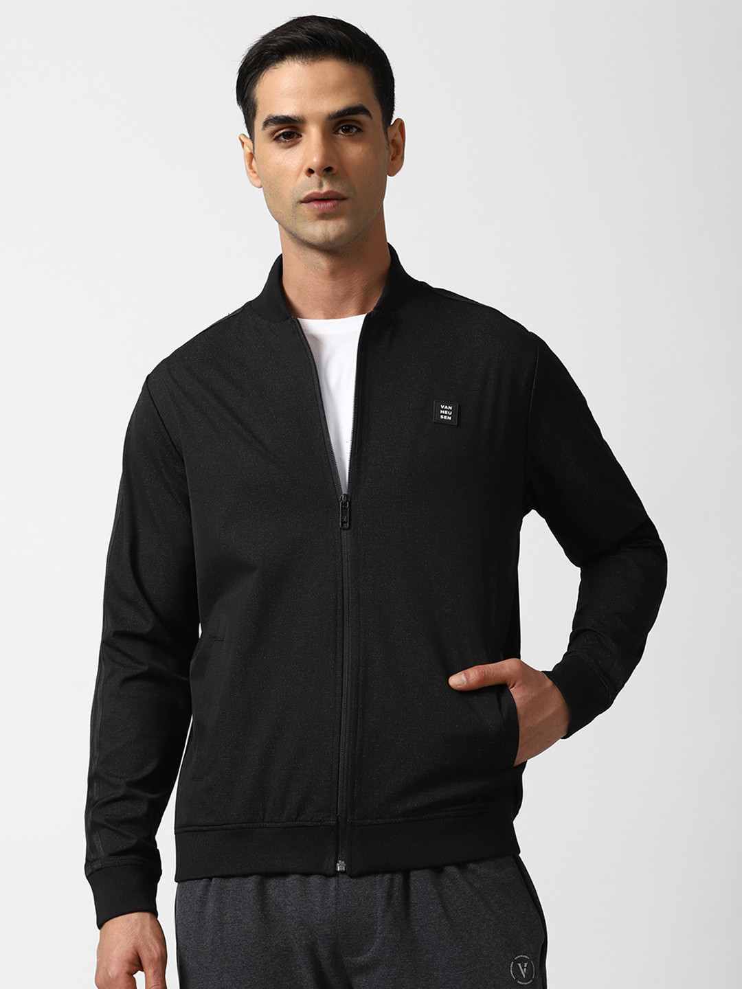 Van Heusen Flex Mock Collar Windcheater Sporty Jacket