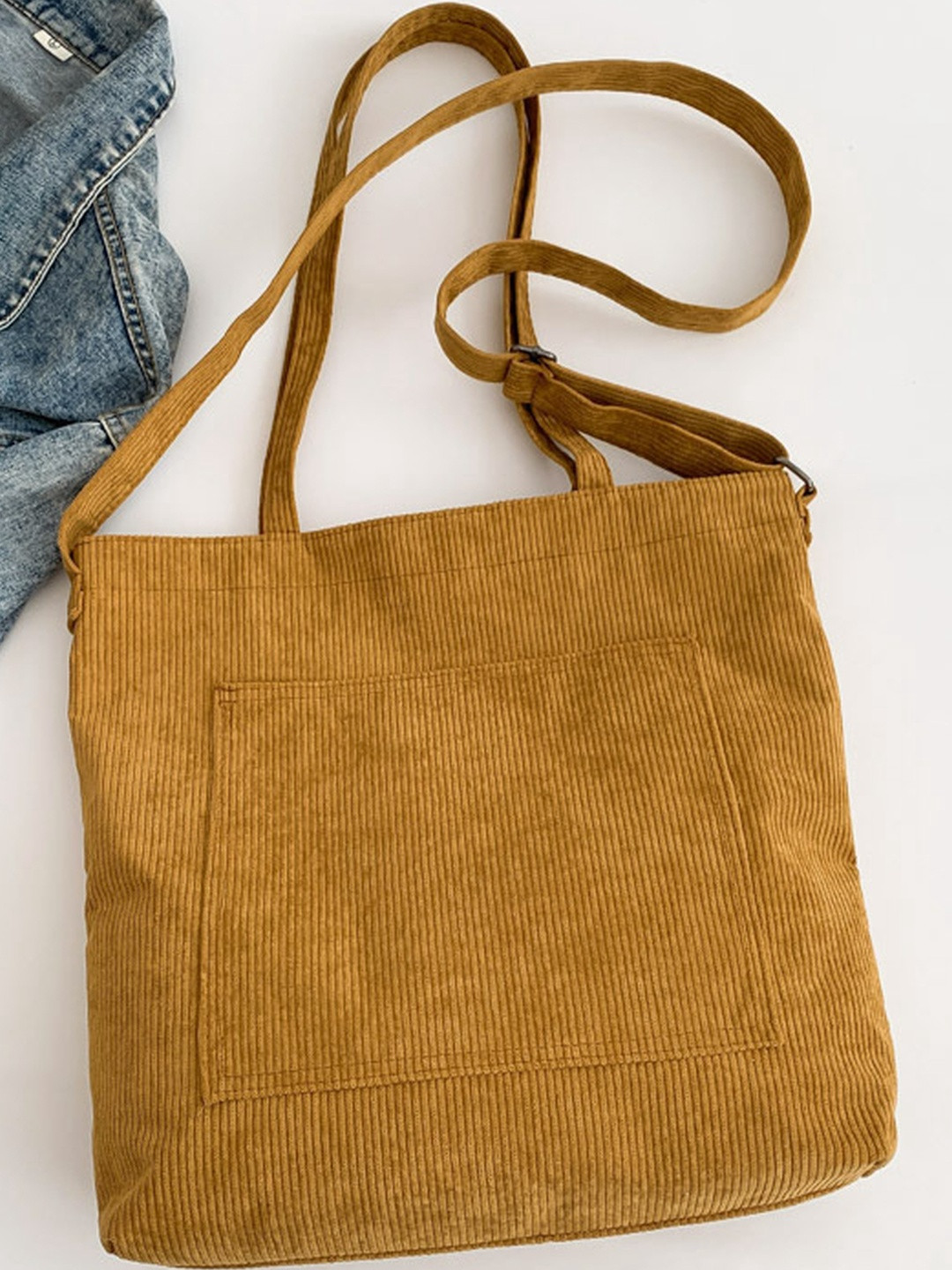 CORSICA Women Brown Tote Bag With 1 External Pocket