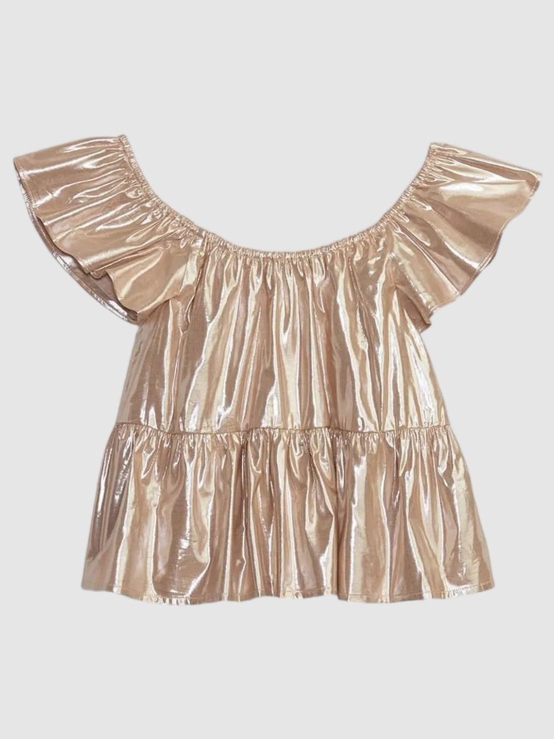 GAP Girls Flared Sleeve Off-Shoulder Top