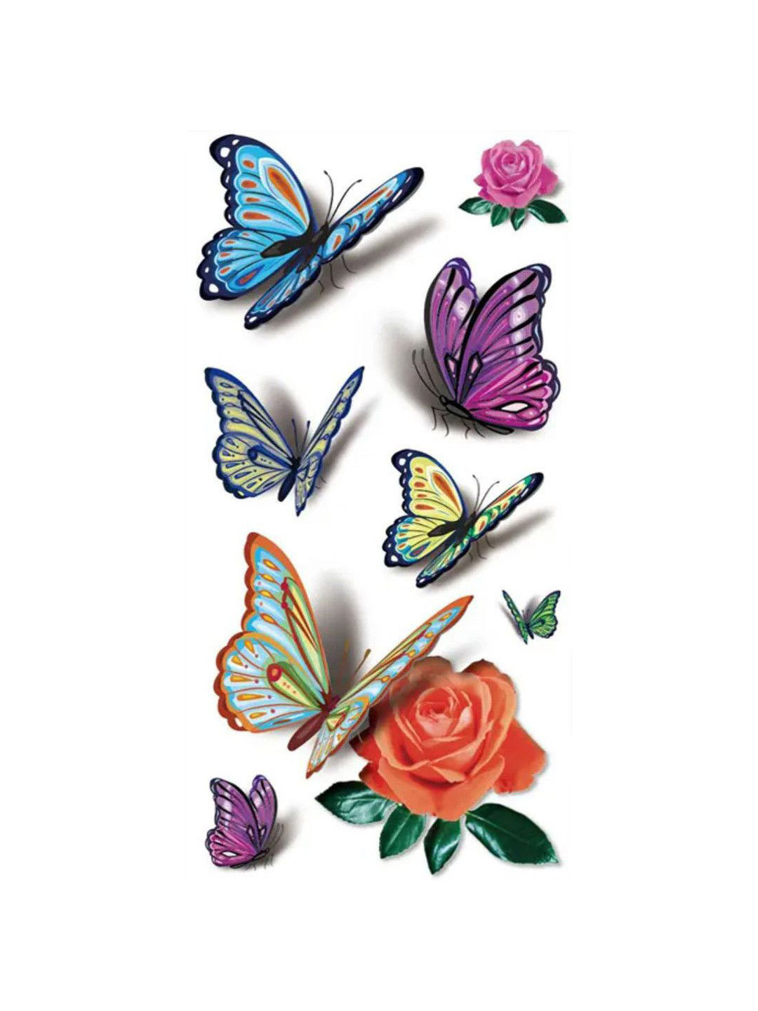 ORDERSHOCK Butterfly Waterproof Temporary Tattoo Sticker