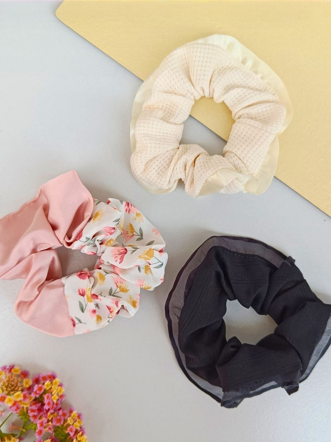 FindHerFavorite Women Pack Of 3 Scruchies