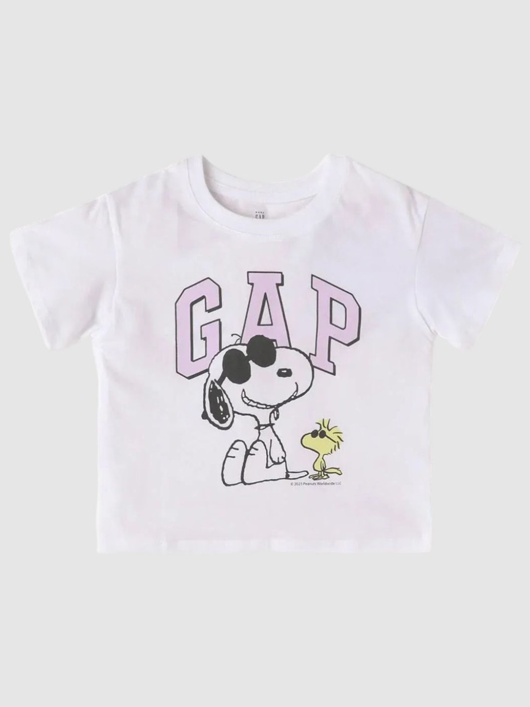 GAP Girls Snoopy Character Based Graphic Crew Neck T-shirt
