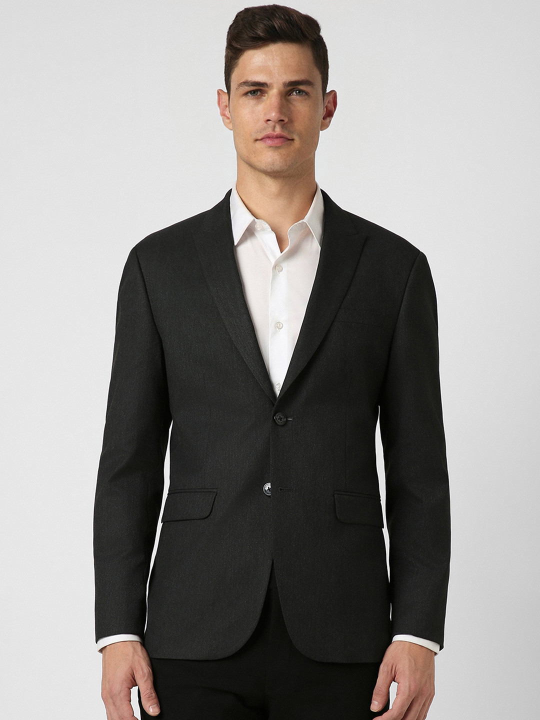 Peter England Elite Neo Slim Fit Single-Breasted Formal Blazer