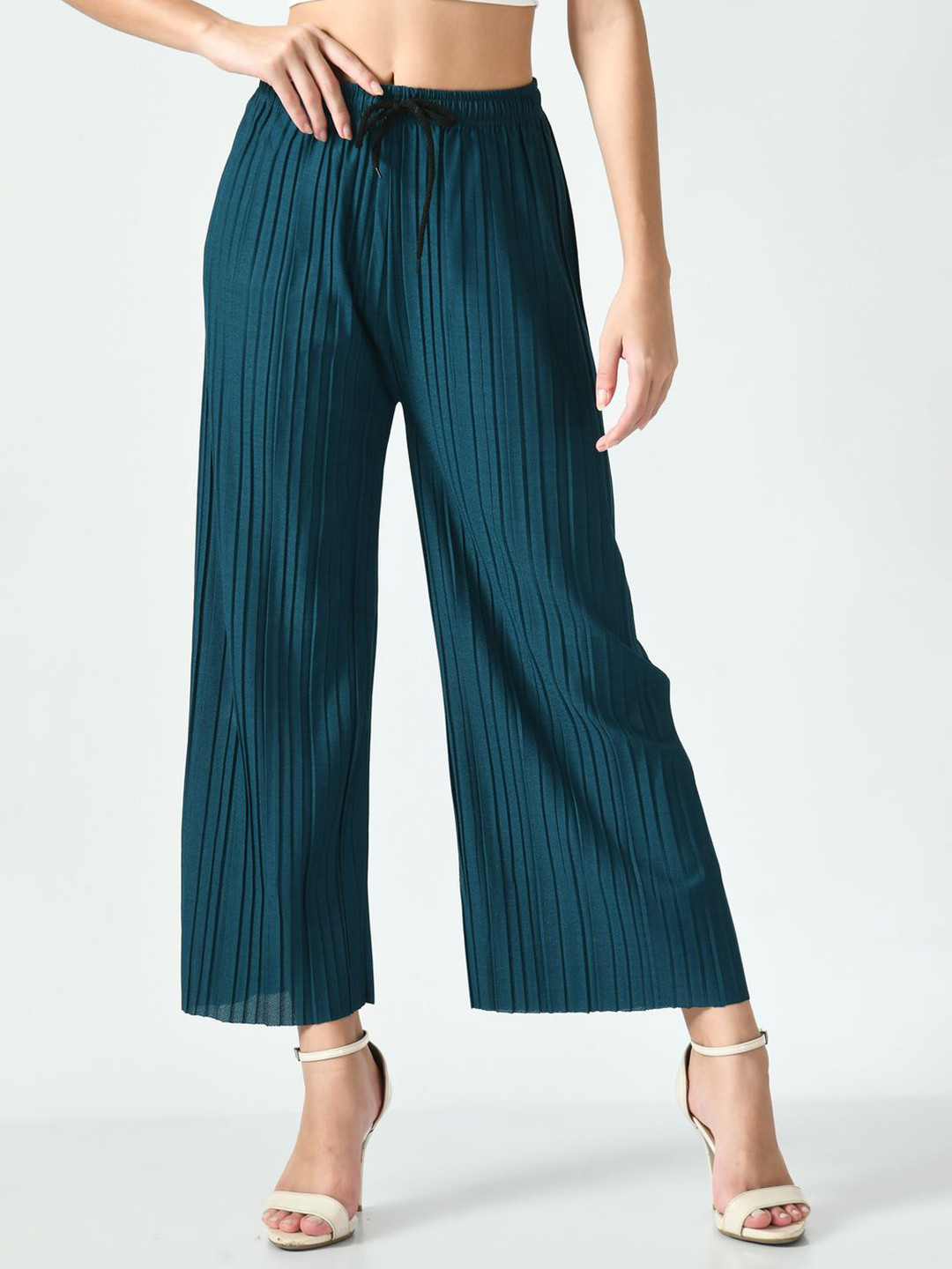 Brainbees Women Striped Knitted Palazzos