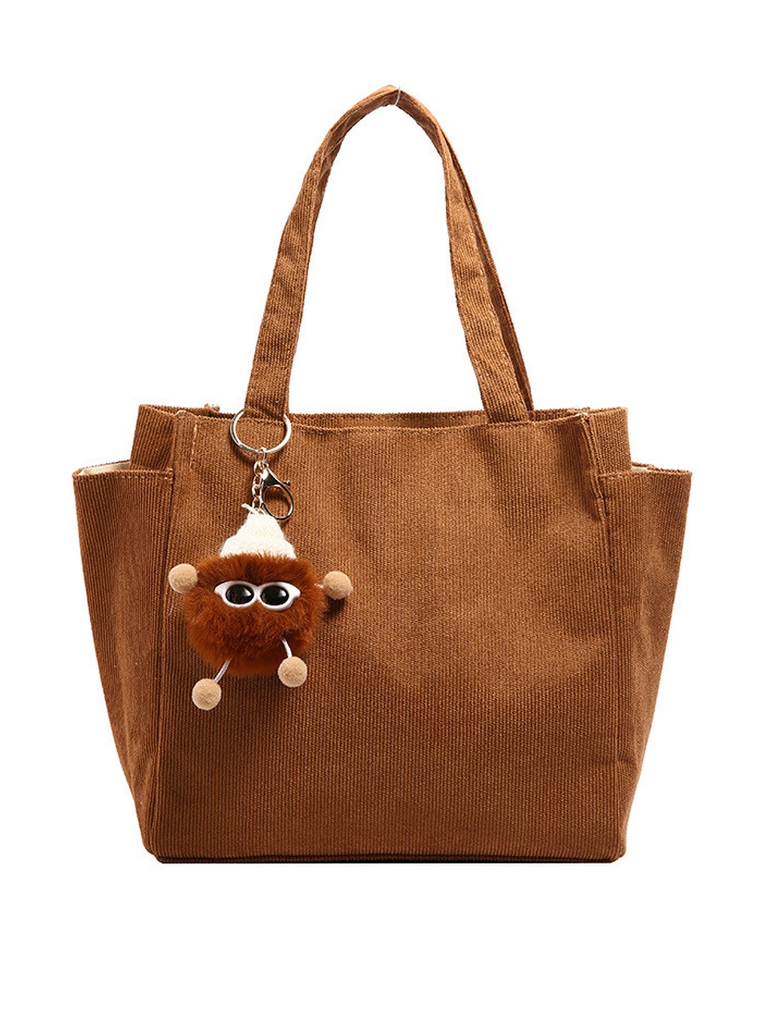 CORSICA Women Brown Rectangle Fabric Casual Tote Bag