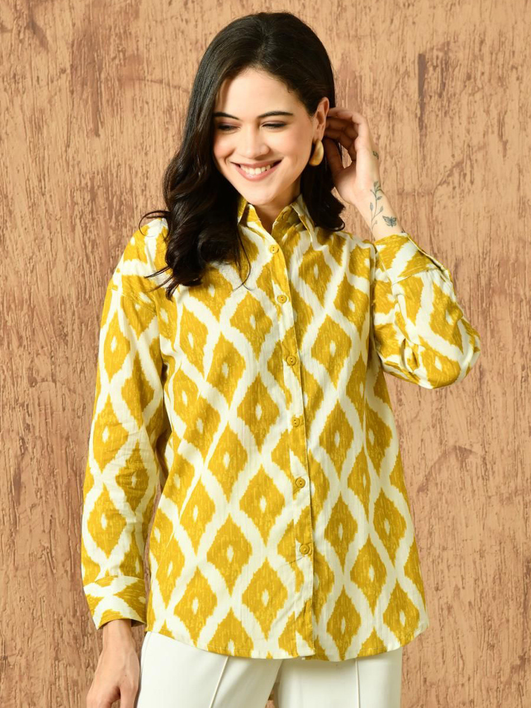Anouk Rustic Women Printed Pure Cotton Shirt