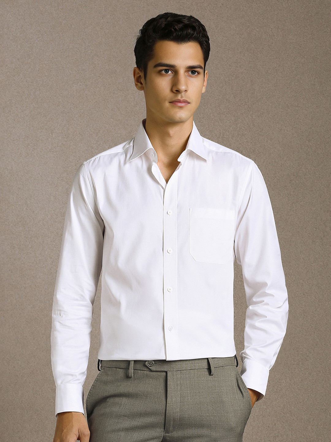 Louis Philippe Men Multicoloured Opaque Formal Shirt