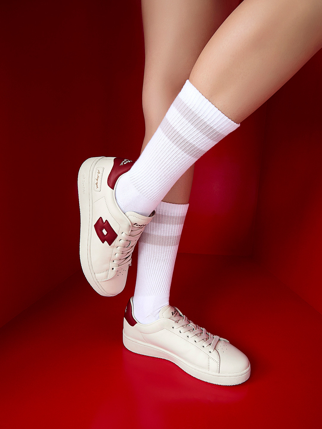 Lotto Women Autograph OG White Leather Sneakers