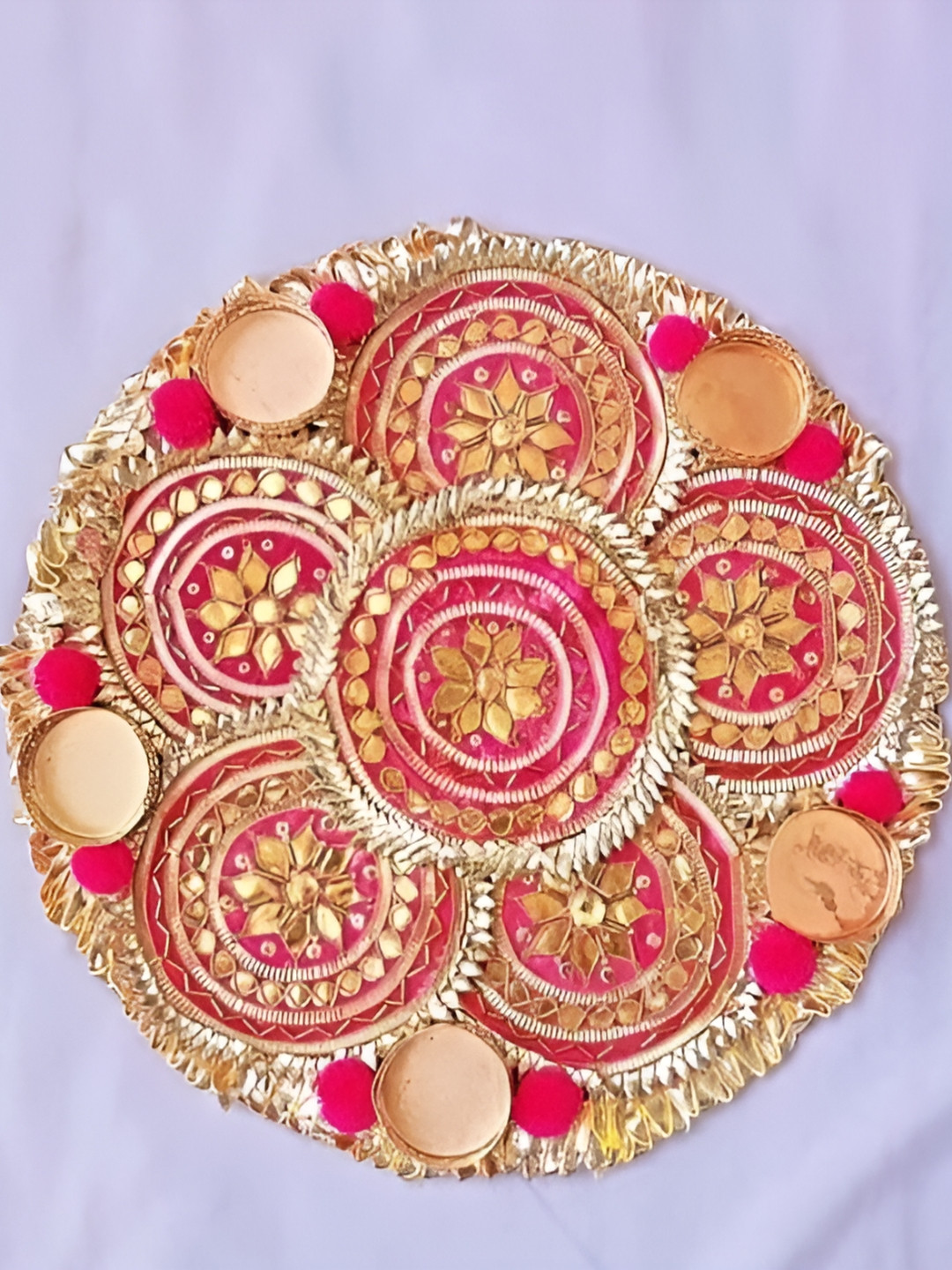 Sellplus Pink Embellished Candle Holder