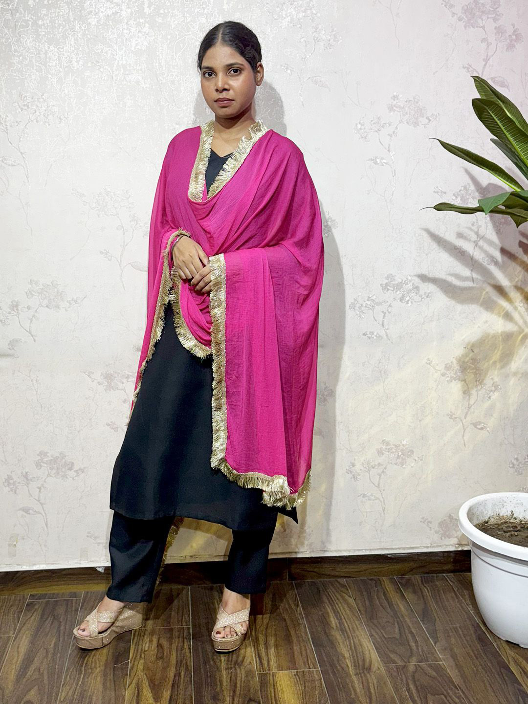 Varanga Dupatta With Fringed Border