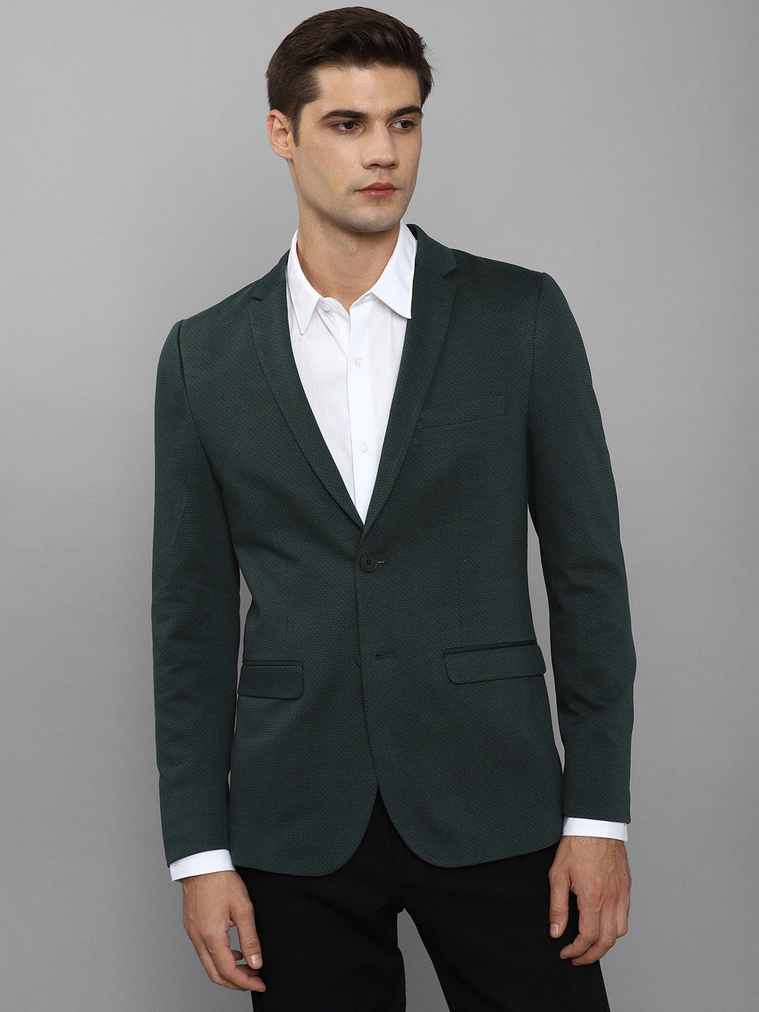 Louis Philippe Sport Single-Breasted Slim-Fit Pure Cotton Casual Blazers