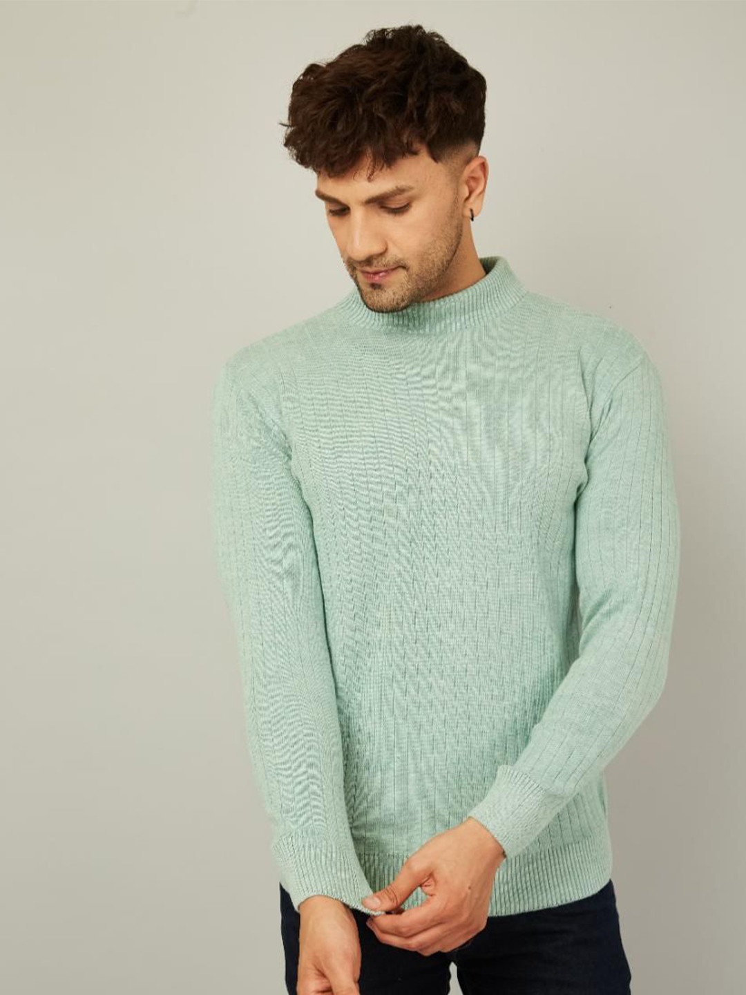 Kveto style redefined Men High Neck Sweater