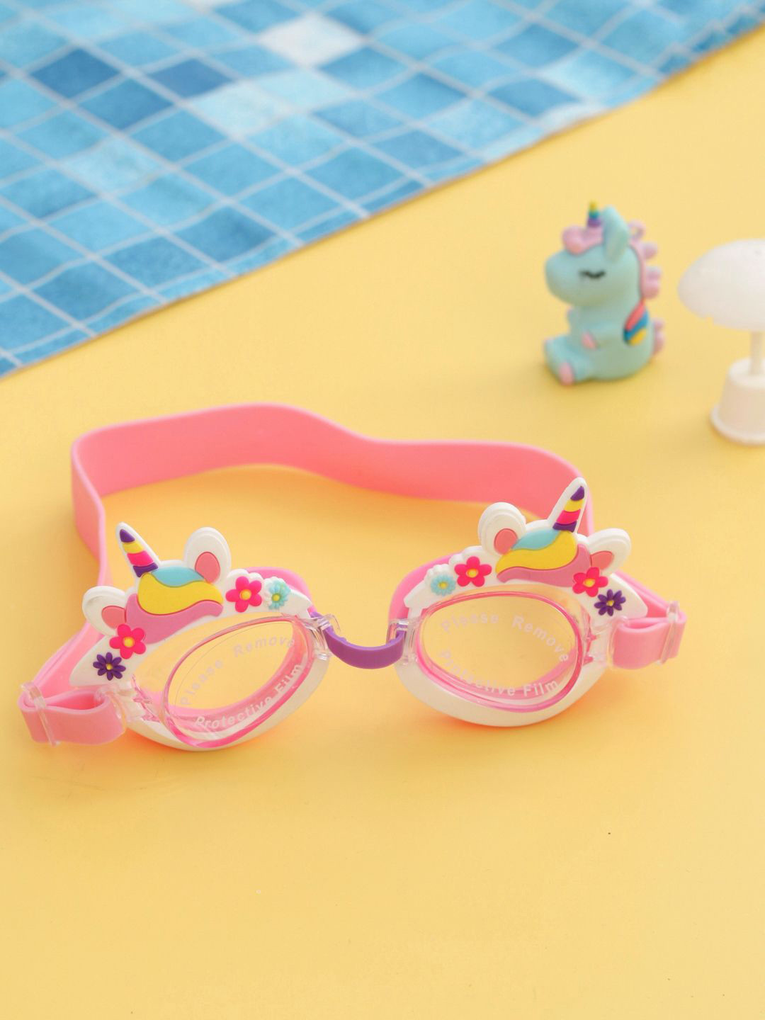 Yellow Bee Girls Magical Unicorn Swimming Goggles