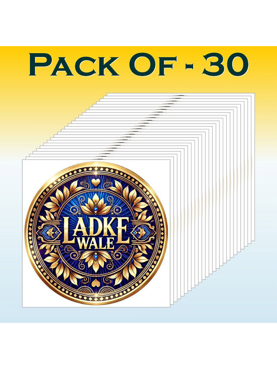 ORDERSHOCK Set Of 30 Classic Groom Temporary Tattoo Stickers