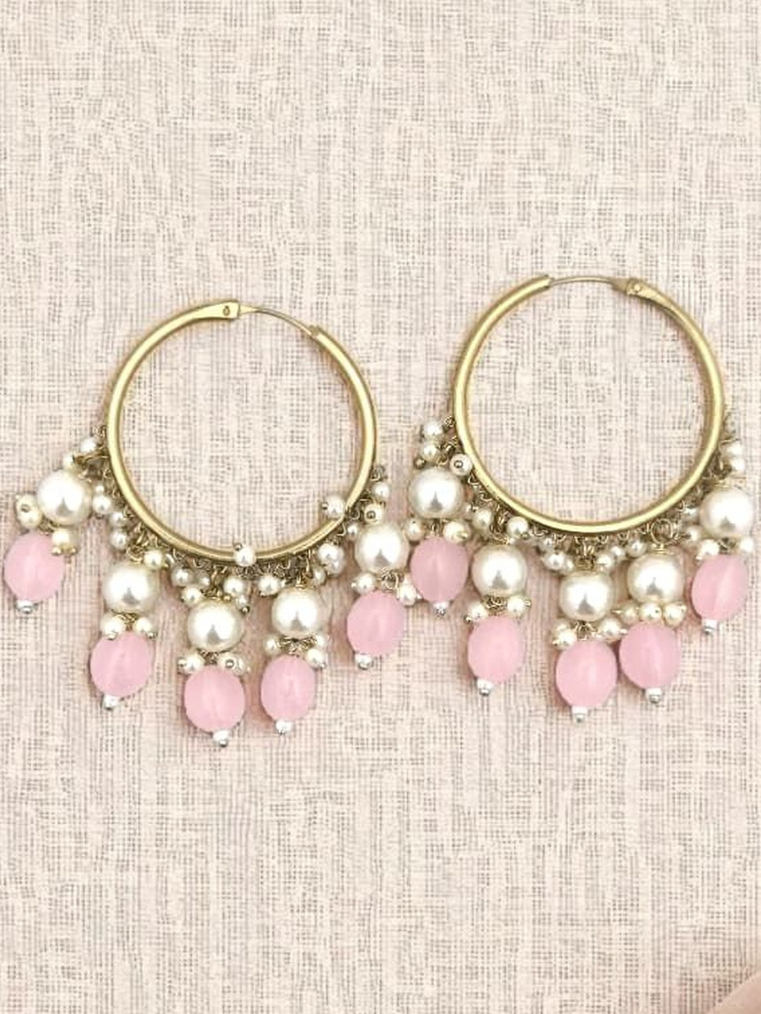 BFC - BUY FOR CHANGE Women Alloy Gold-Plated Circular Hoop Earrings