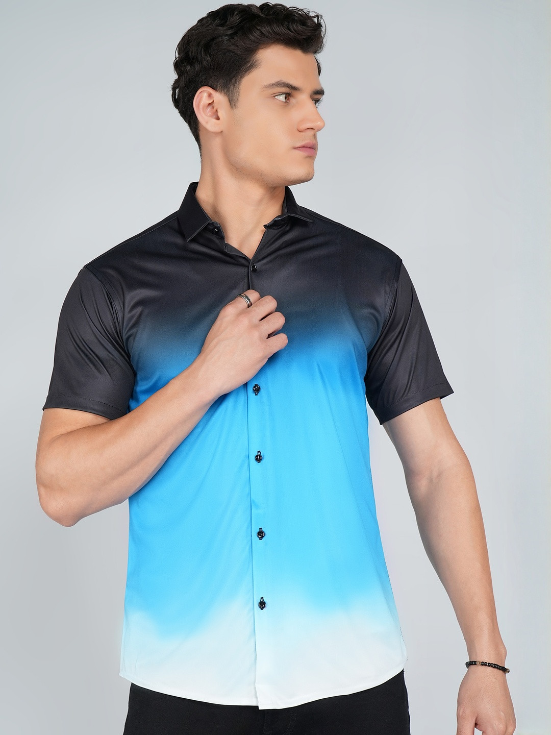 Moda Rapido Men Printed Polyester Comfort Casual Shirts
