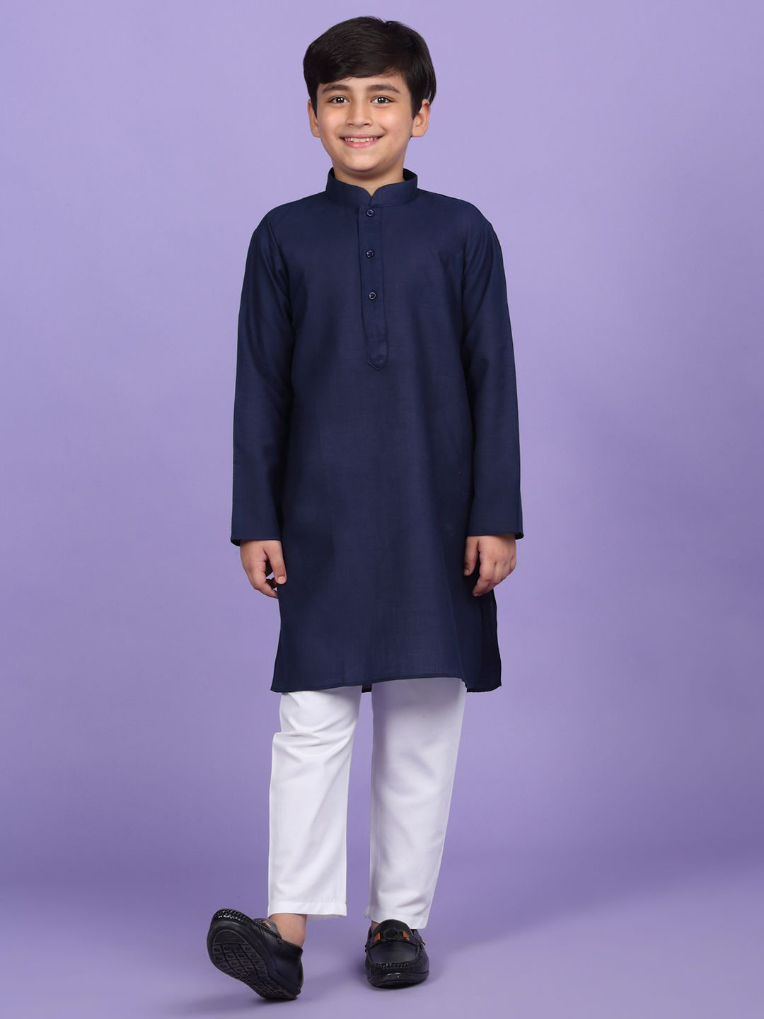 KRAFT INDIA Boys Mandarin Collar Straight Kurta
