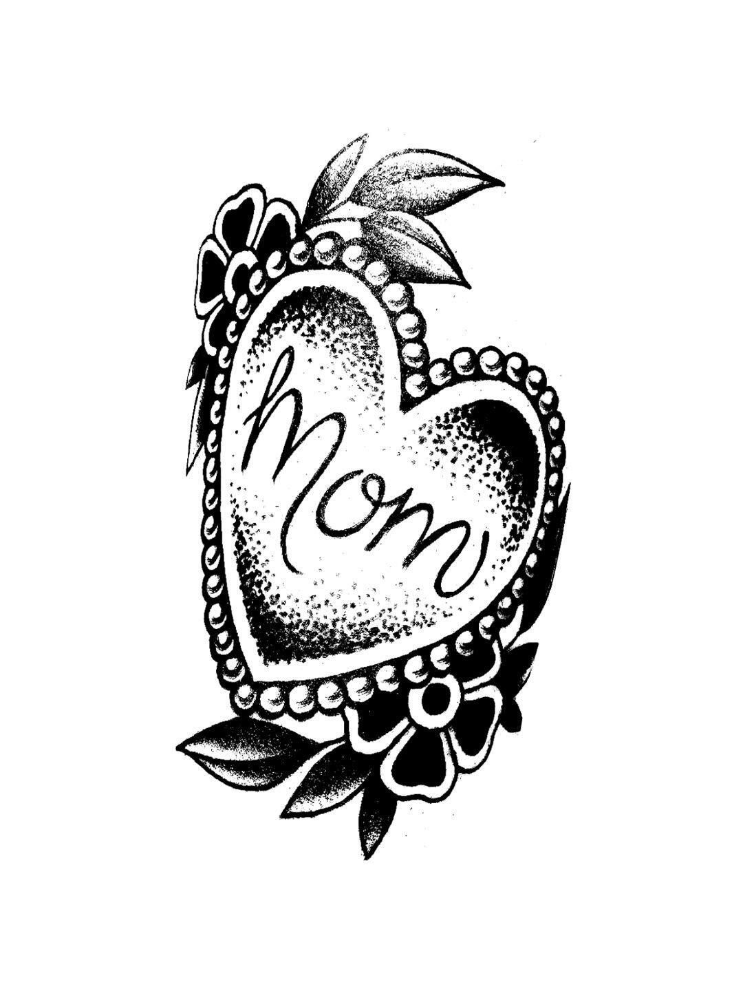 ORDERSHOCK Mom Waterproof Temporary Body Tattoo
