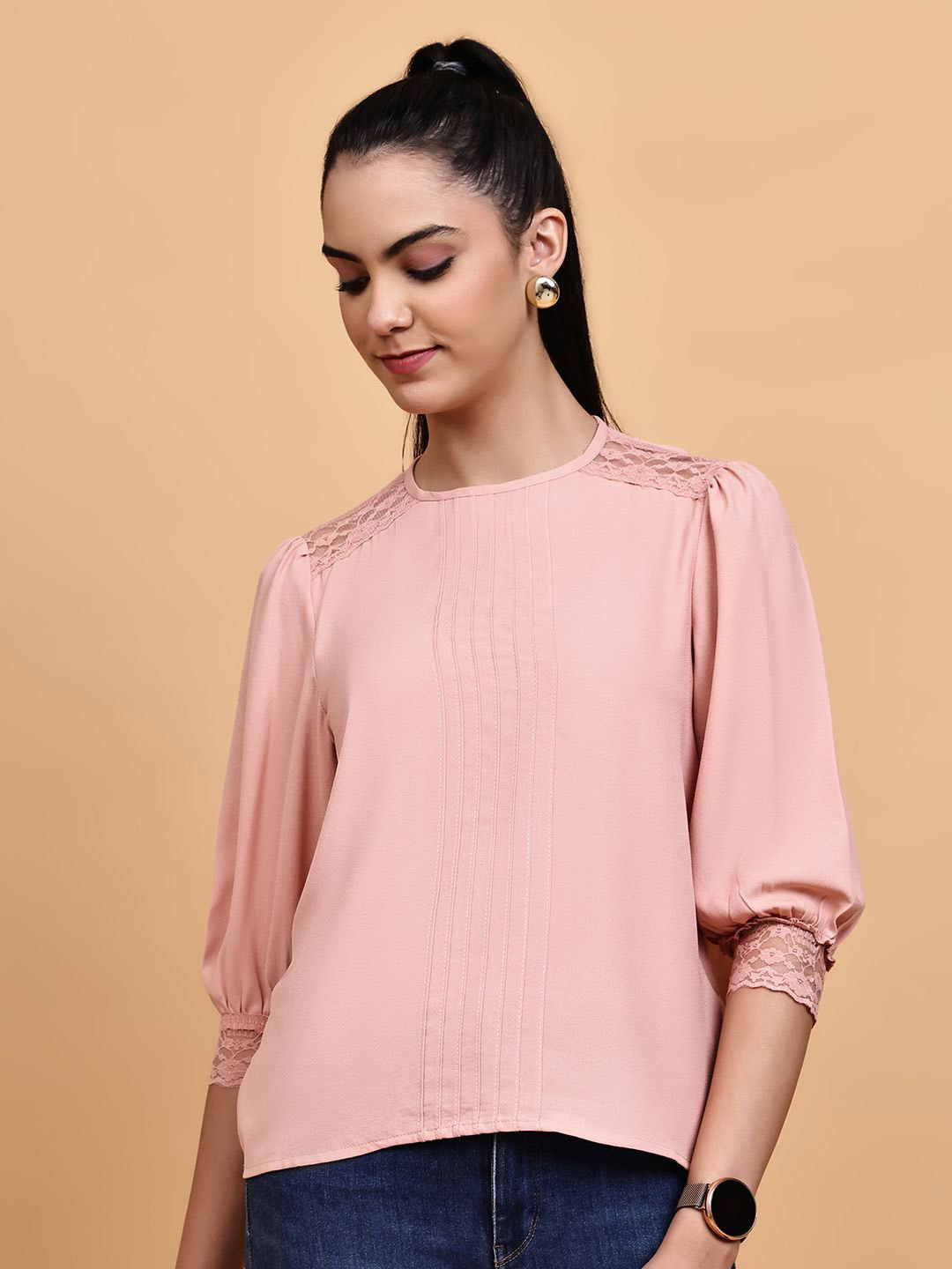BLANC9 Puff Sleeves Top