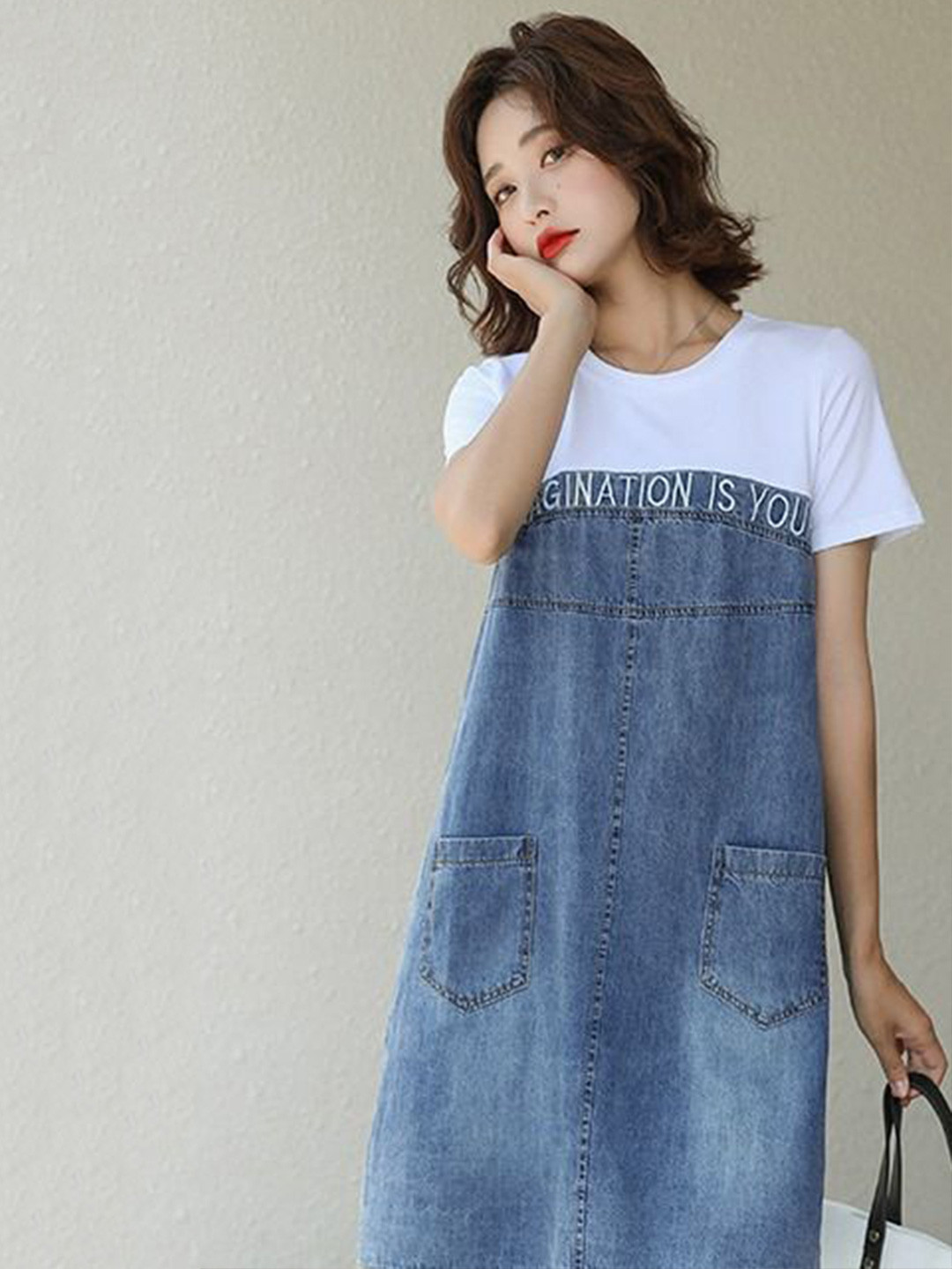 StyleCast Colourblocked A-Line Dress