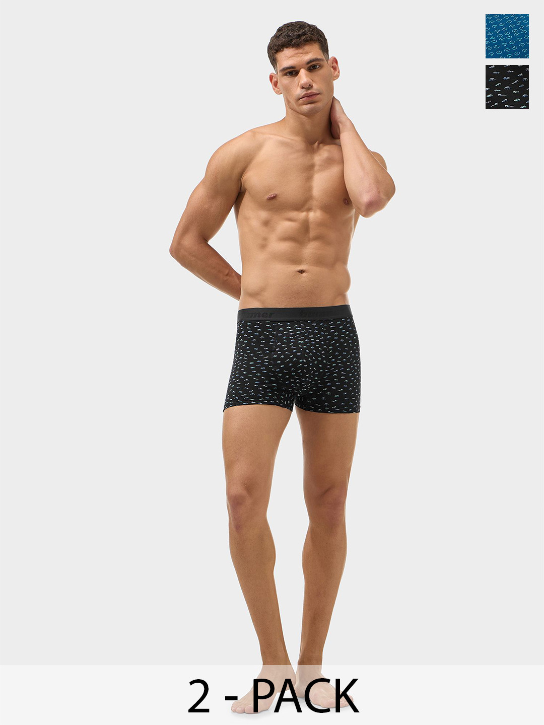 bummer Men Pack Of 2 Printed Trunk TRGLEVRO02