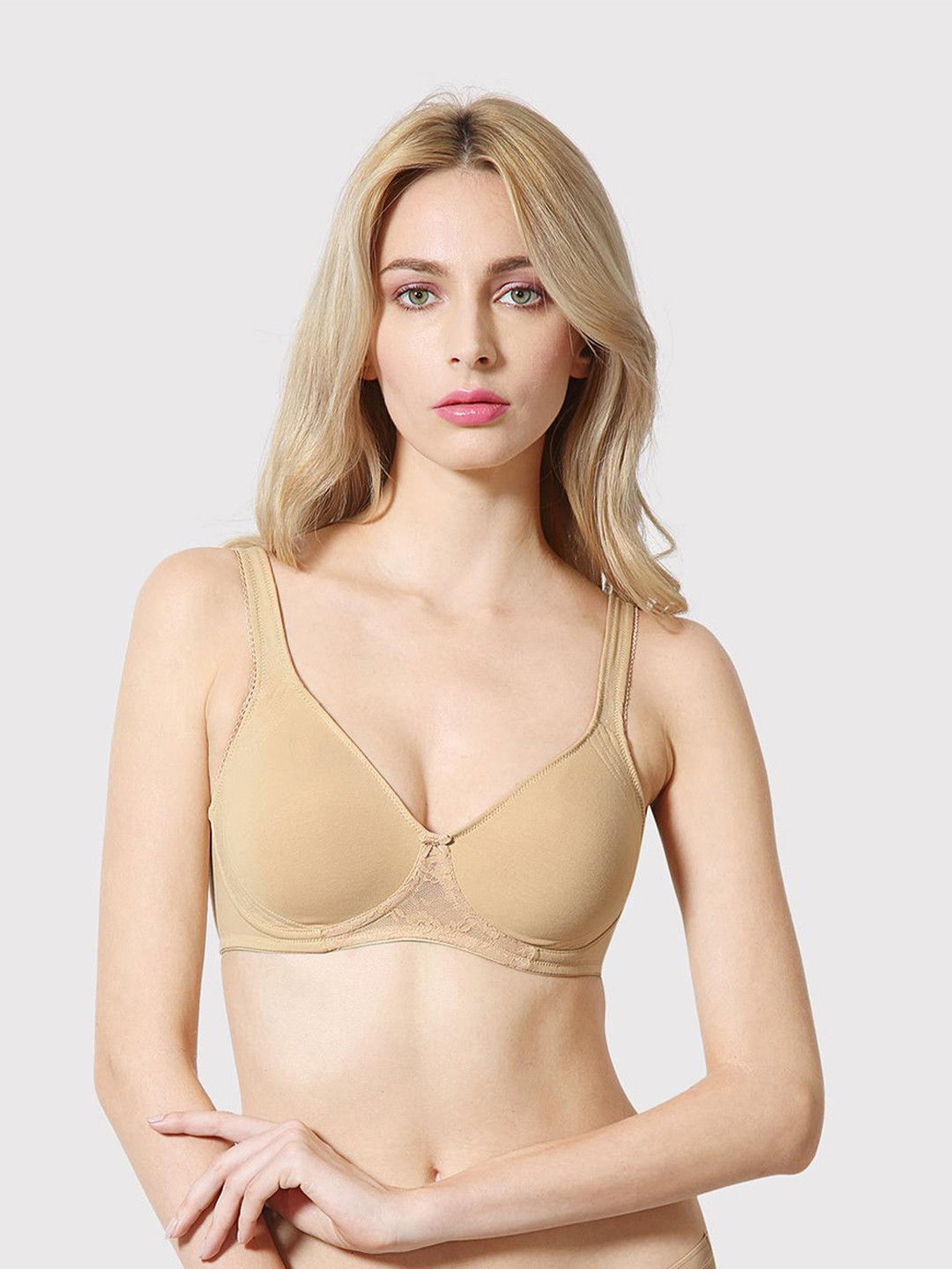 Van Heusen Women Skin Solid Anti Bacterial Wireless Shaper Bra