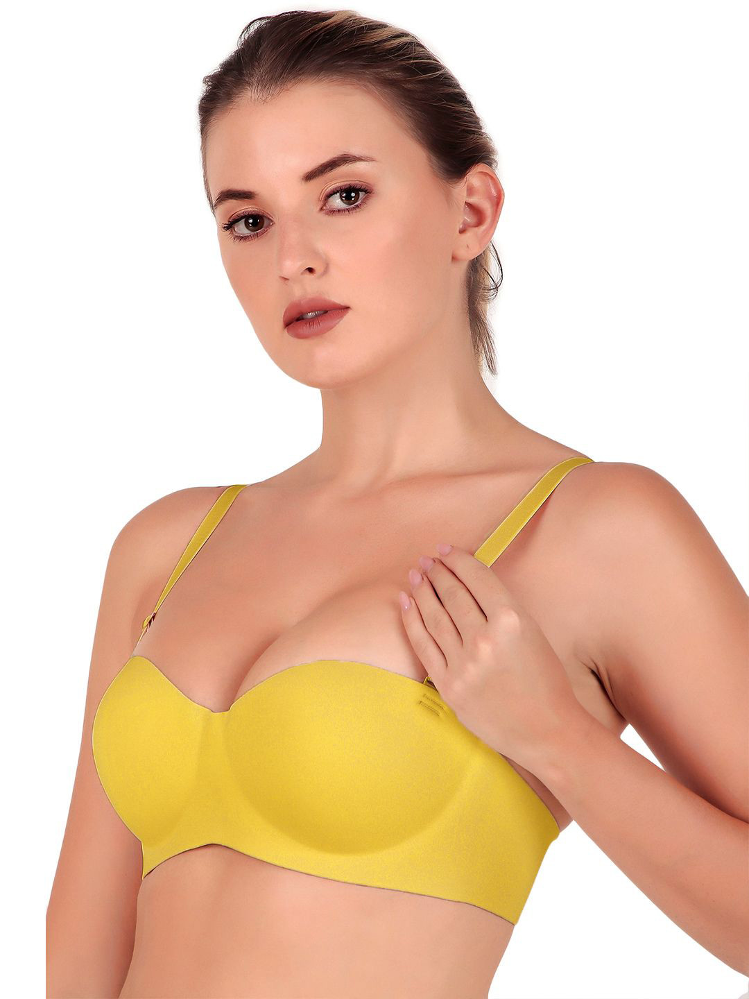 Secret Lives Women Half Coverage Heavily Padded Non-Wired Regular Push-Up Bra